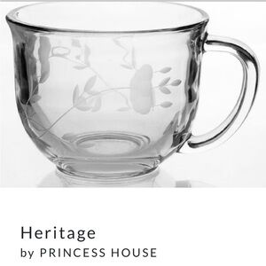 Princess House Heritage Clear Glass Cup